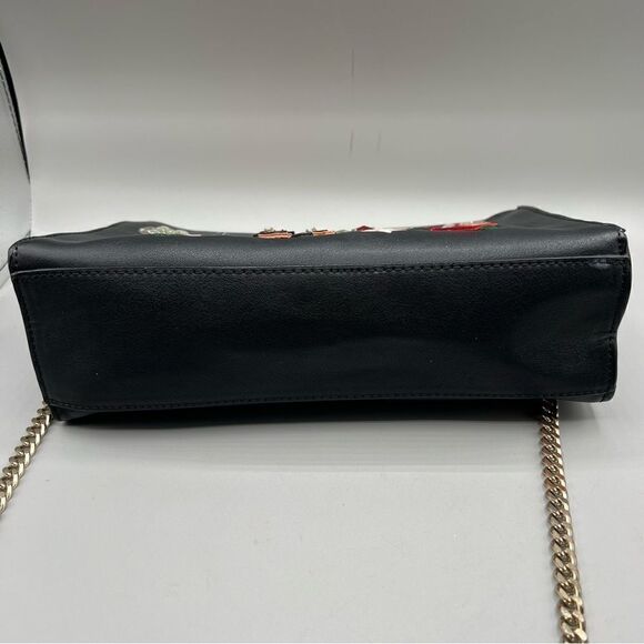 Zara Rose Embroidered Gold Chain Crossbody - Picture 5 of 10